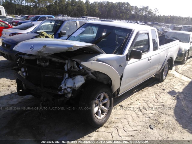 1N6DD26S32C333107 - 2002 NISSAN FRONTIER KING CAB XE SILVER photo 2