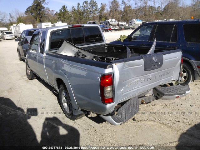 1N6DD26S32C333107 - 2002 NISSAN FRONTIER KING CAB XE SILVER photo 3