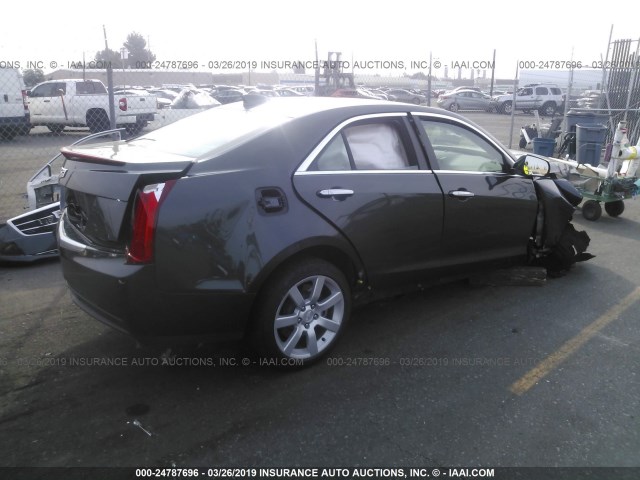 1G6AA5RA3F0107601 - 2015 CADILLAC ATS GRAY photo 4