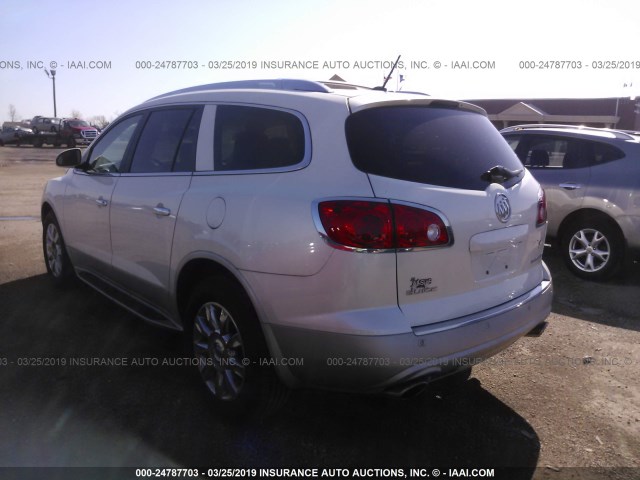 5GAKRDED1CJ399888 - 2012 BUICK ENCLAVE WHITE photo 3
