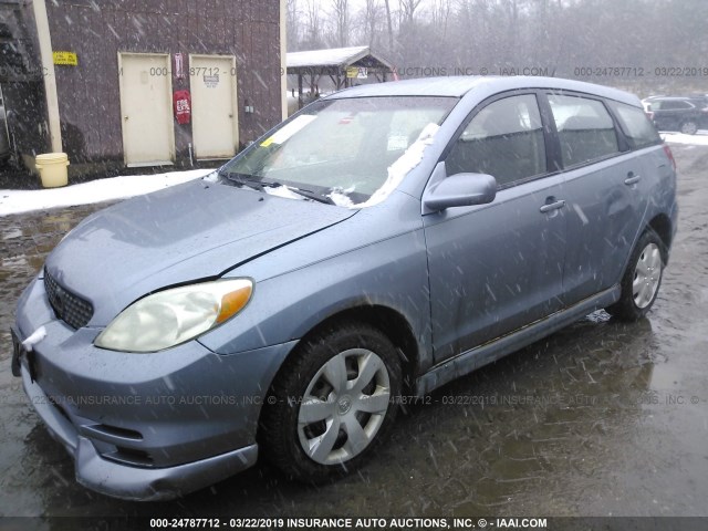 2T1LR32E03C076423 - 2003 TOYOTA COROLLA MATRIX  BLUE photo 2
