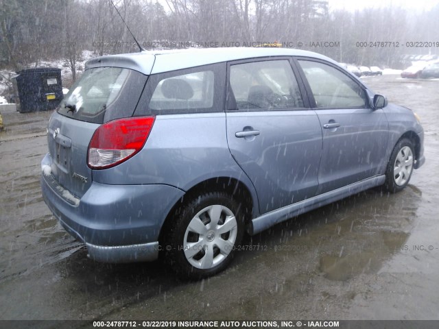 2T1LR32E03C076423 - 2003 TOYOTA COROLLA MATRIX  BLUE photo 4