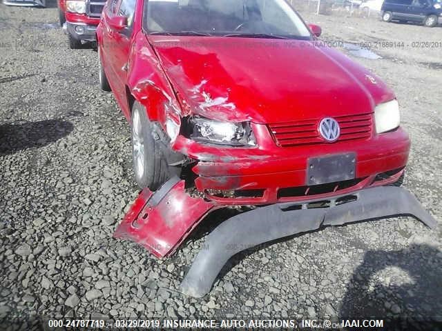 3VWSD69M31M149505 - 2001 VOLKSWAGEN JETTA GLS RED photo 6