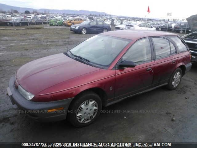 1G8ZG8281VZ325077 - 1997 SATURN SW1 MAROON photo 2