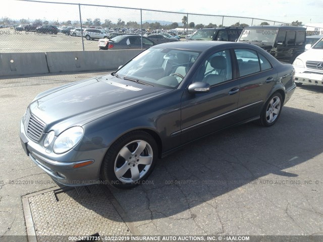 WDBUF56J36A897538 - 2006 MERCEDES-BENZ E GRAY photo 2