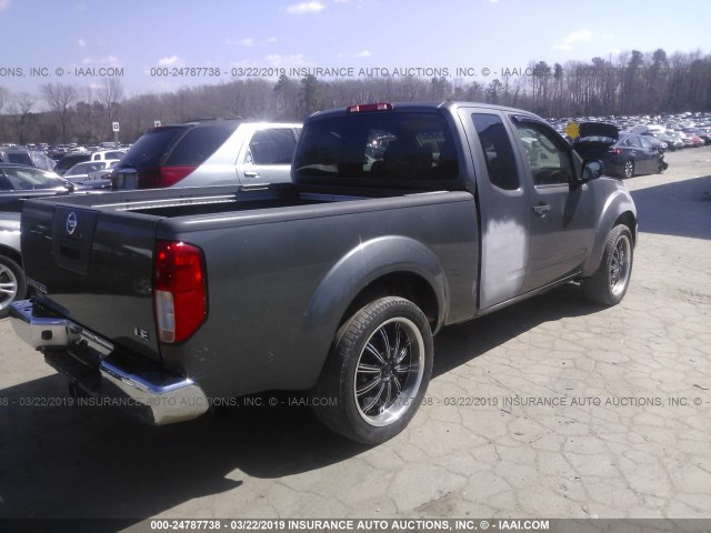 1N6AD06UX5C412562 - 2005 NISSAN FRONTIER KING CAB LE/SE/OFF ROAD GRAY photo 4