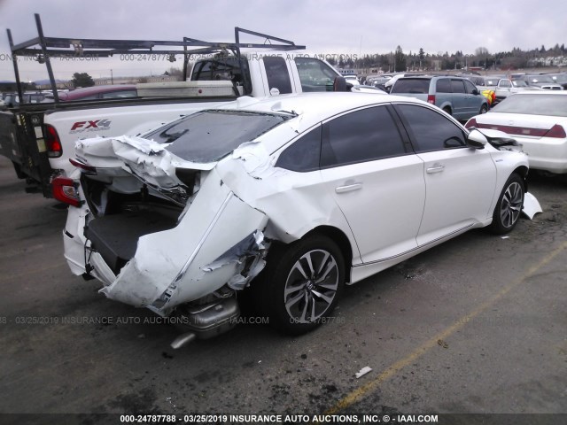 1HGCV3F92JA000486 - 2018 HONDA ACCORD HYBRID/TOURING WHITE photo 4