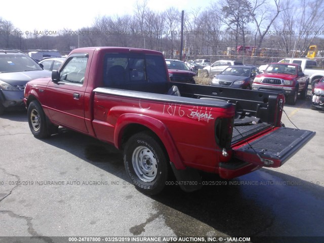 1FTYR10C7XUB79326 - 1999 FORD RANGER RED photo 3