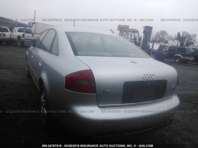 WAUED24BXYN089914 - 2000 AUDI A6 2.7T QUATTRO SILVER photo 3