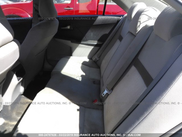 4T4BF1FK5CR158547 - 2012 TOYOTA CAMRY SE/LE/XLE 银色 照片 8