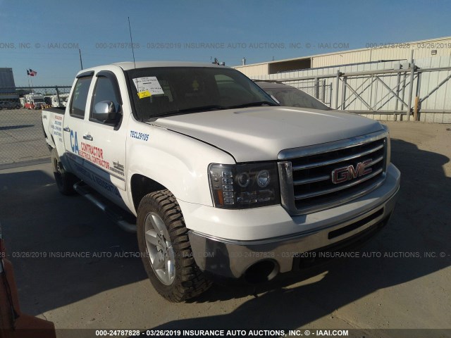 3GTP2VE75DG168410 - 2013 GMC SIERRA K1500 SLE WHITE photo 1