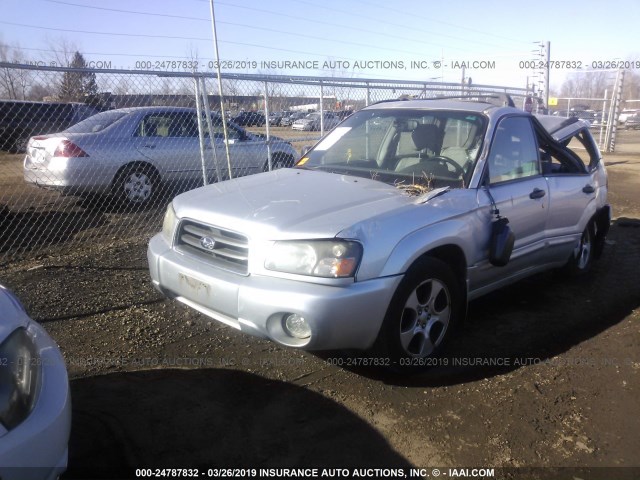JF1SG65694H739918 - 2004 SUBARU FORESTER 2.5XS SILVER photo 2