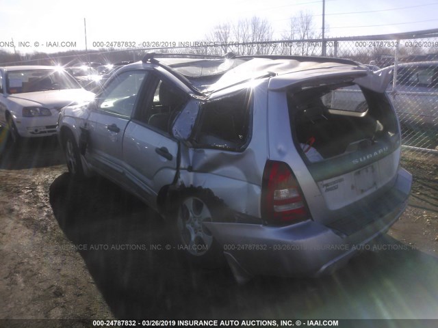 JF1SG65694H739918 - 2004 SUBARU FORESTER 2.5XS SILVER photo 3