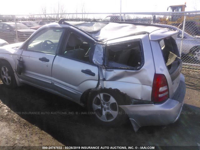 JF1SG65694H739918 - 2004 SUBARU FORESTER 2.5XS SILVER photo 6