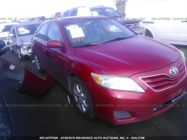 4T1BF3EK1AU086783 - 2010 TOYOTA CAMRY SE/LE/XLE RED photo 1