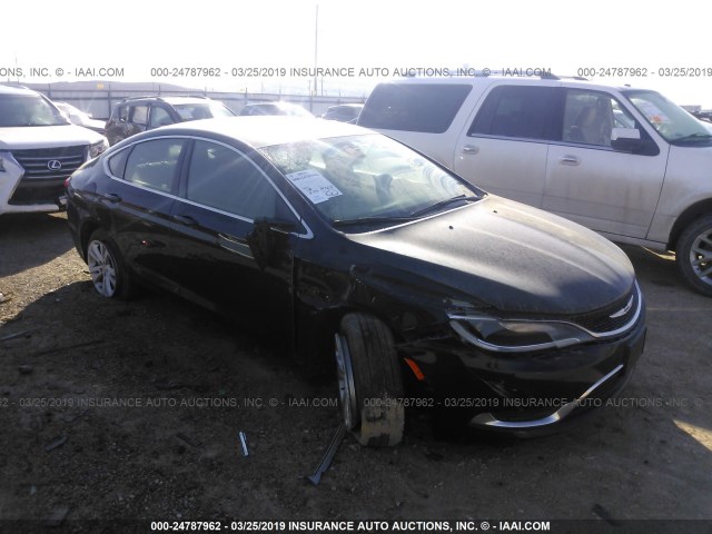 1C3CCCAB0FN639811 - 2015 CHRYSLER 200 LIMITED BLACK photo 1