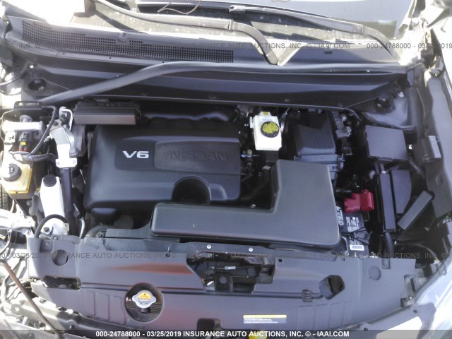 5N1DR2MM3JC631465 - 2018 NISSAN PATHFINDER S/SV/SL/PLATINUM GRAY photo 10