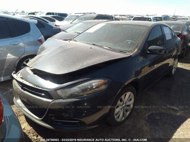 1C3CDFBB4ED693212 - 2014 DODGE DART SXT GRAY photo 2