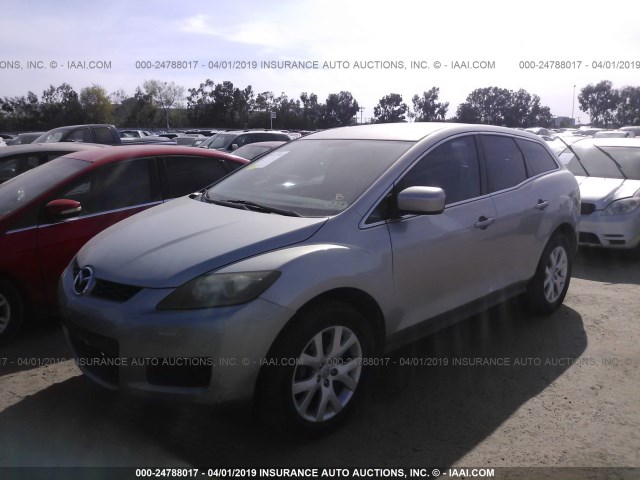 JM3ER293780177278 - 2008 MAZDA CX-7 SILVER photo 2