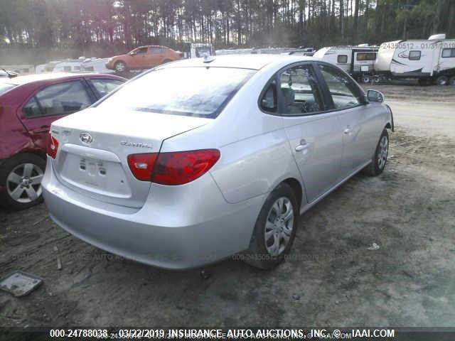 KMHDU46D79U745627 - 2009 HYUNDAI ELANTRA GLS/SE SILVER photo 4