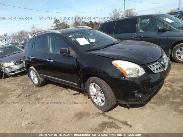 JN8AS5MT6CW602858 - 2012 NISSAN ROGUE S/SV BLACK photo 1