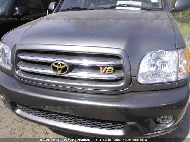 5TDZT38A83S195232 - 2003 TOYOTA SEQUOIA LIMITED GRAY photo 10