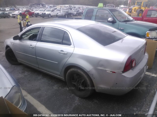 1G1ZG57N38F228609 - 2008 CHEVROLET MALIBU LS SILVER photo 3