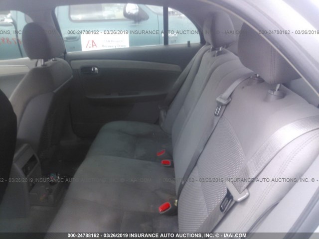 1G1ZG57N38F228609 - 2008 CHEVROLET MALIBU LS SILVER photo 8