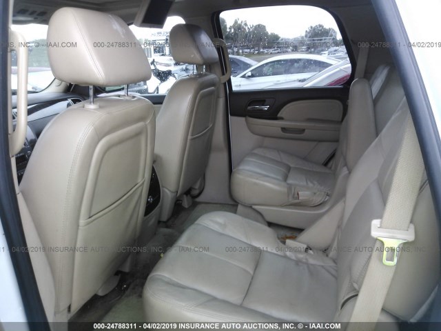 1GKFK63857J341492 - 2007 GMC YUKON DENALI WHITE photo 8