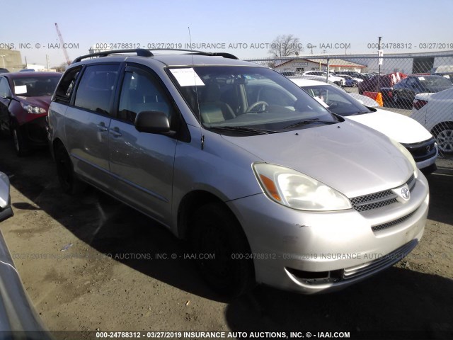 5TDZA23C44S032104 - 2004 TOYOTA SIENNA CE/LE SILVER photo 1