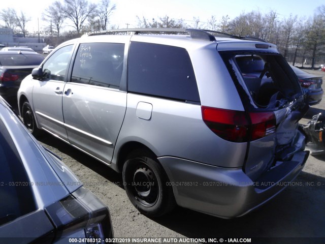 5TDZA23C44S032104 - 2004 TOYOTA SIENNA CE/LE SILVER photo 3