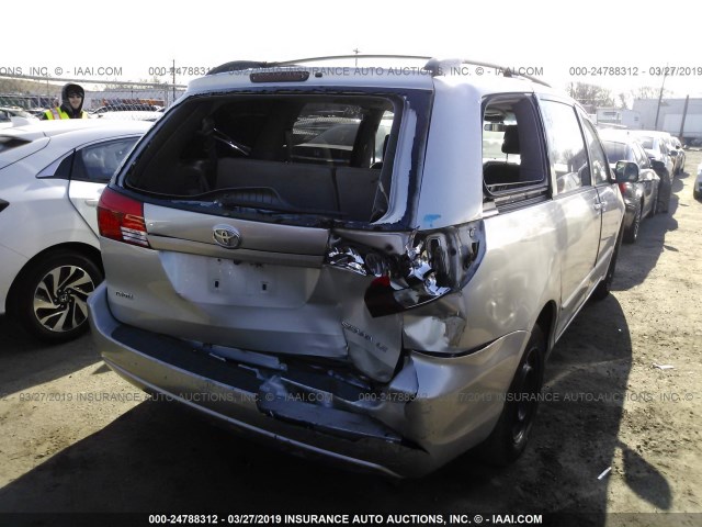 5TDZA23C44S032104 - 2004 TOYOTA SIENNA CE/LE SILVER photo 6