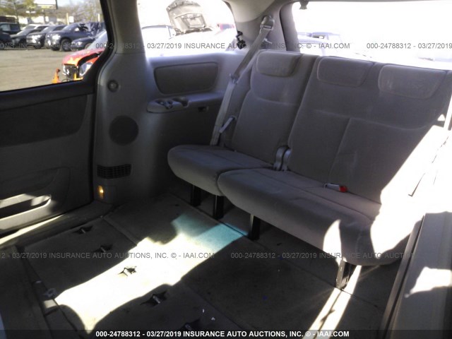 5TDZA23C44S032104 - 2004 TOYOTA SIENNA CE/LE SILVER photo 8