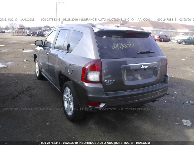 1C4NJDBB1HD154567 - 2017 JEEP COMPASS SPORT BLACK photo 3