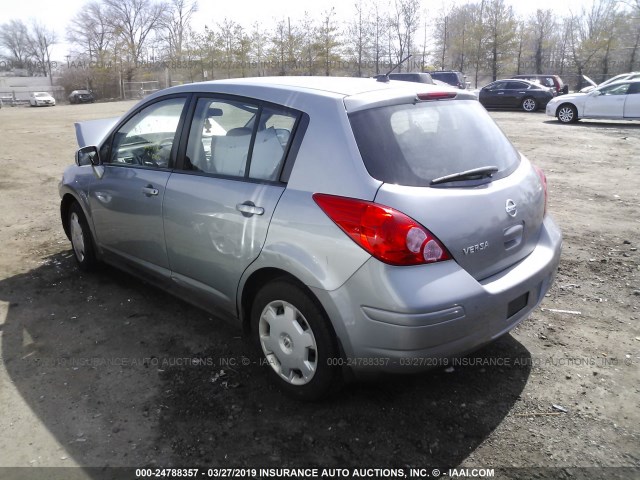 3N1BC13E09L466608 - 2009 NISSAN VERSA S/SL GRAY photo 3