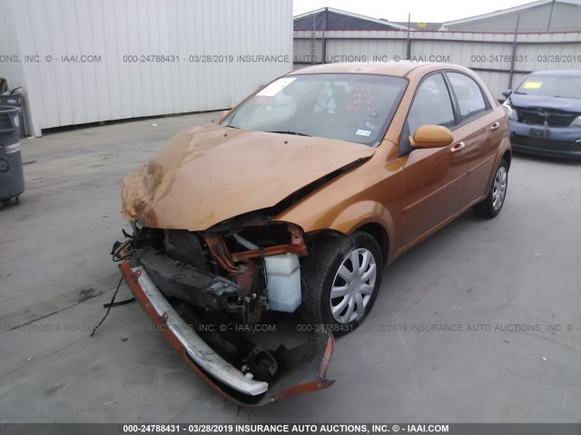 KL5JD66ZX6K468029 - 2006 SUZUKI RENO ORANGE photo 2