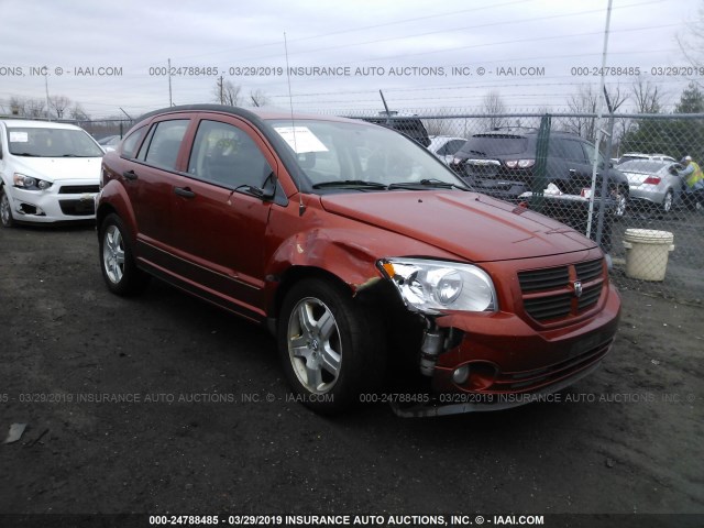 1B3HB48BX7D322076 - 2007 DODGE CALIBER SXT ORANGE photo 1