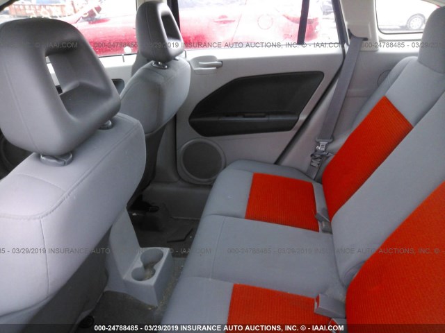 1B3HB48BX7D322076 - 2007 DODGE CALIBER SXT ORANGE photo 8