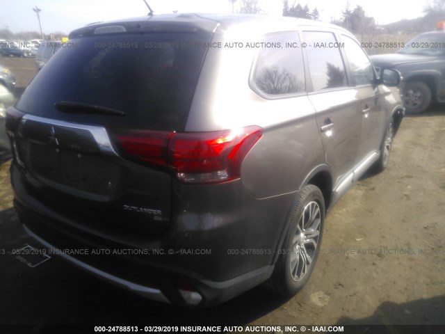 JA4AZ3A37GZ022873 - 2016 MITSUBISHI OUTLANDER SE/SEL BROWN photo 4