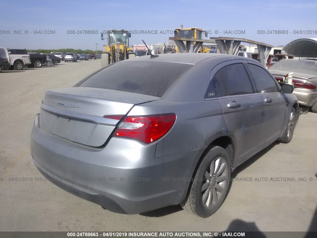 1C3CCBBB0EN136822 - 2014 CHRYSLER 200 TOURING SILVER photo 4