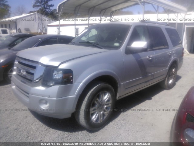 1FMJU1K55DEF11179 - 2013 FORD EXPEDITION LIMITED SILVER photo 2