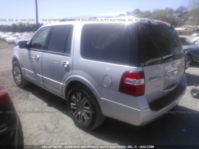 1FMJU1K55DEF11179 - 2013 FORD EXPEDITION LIMITED SILVER photo 3