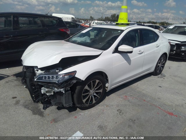 19UUB1F53FA027234 - 2015 ACURA TLX TECH WHITE photo 2