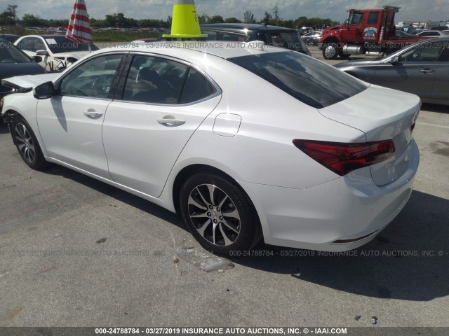 19UUB1F53FA027234 - 2015 ACURA TLX TECH WHITE photo 3