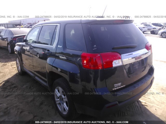 2GKALMEK4F6406588 - 2015 GMC TERRAIN SLE BLACK photo 3