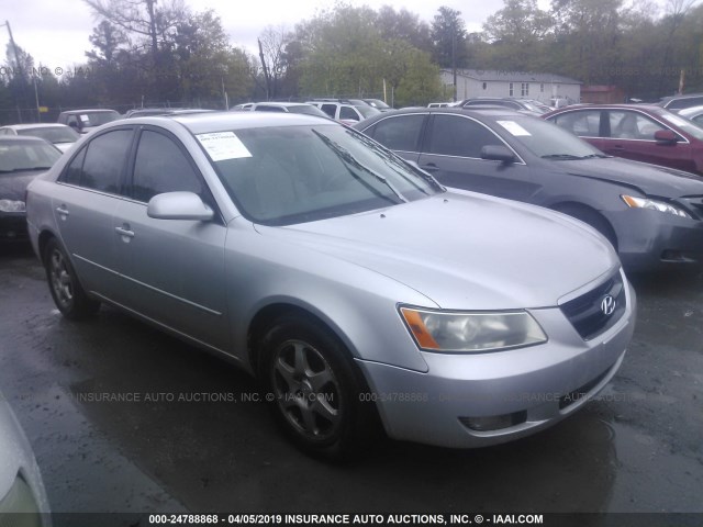 5NPEU46F66H018236 - 2006 HYUNDAI SONATA GLS/LX SILVER photo 1