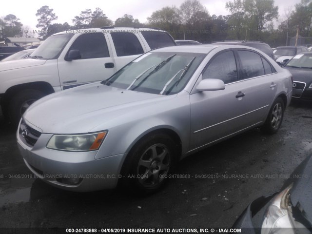 5NPEU46F66H018236 - 2006 HYUNDAI SONATA GLS/LX SILVER photo 2