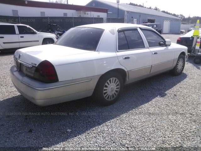 2MEFM75V67X615383 - 2007 MERCURY GRAND MARQUIS  WHITE photo 4