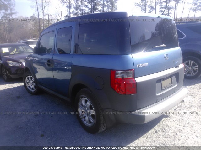 5J6YH18656L015265 - 2006 HONDA ELEMENT EX BLUE photo 3