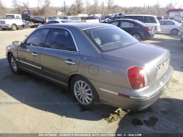 KMHFU45E64A299483 - 2004 HYUNDAI XG 350 SILVER photo 3